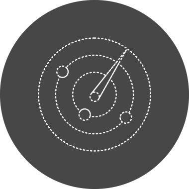 Radar modern simgesinin vektör illüstrasyonu