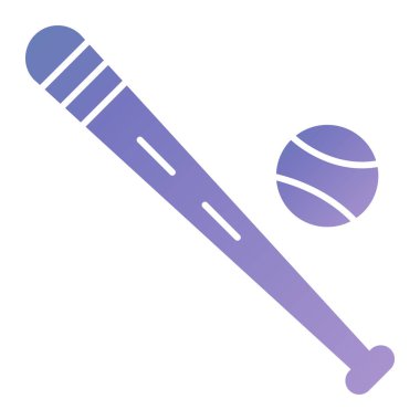 Beyzbol sopası. Basit resimleme