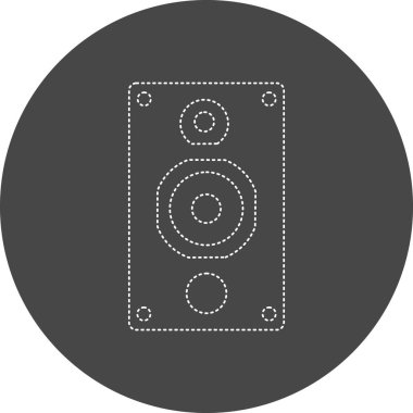 Hoparlör simgesinin vektör illüstrasyonu