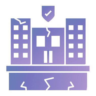 Bina. Web simgesi basit illüstrasyon