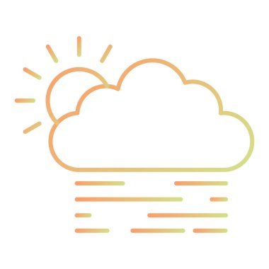 Hava durumu. Web simgesi basit illüstrasyon