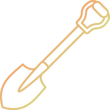 Kürek. Web simgesi basit illüstrasyon