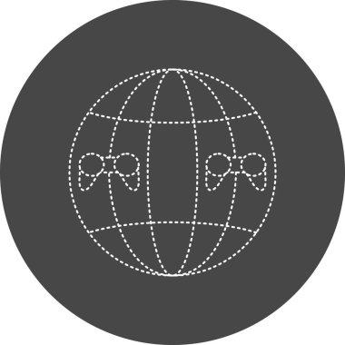 Dünya simgesinin vektör illüstrasyonu