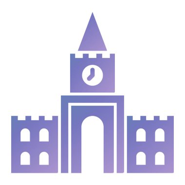 Kale kule simgesi. vektör çizim