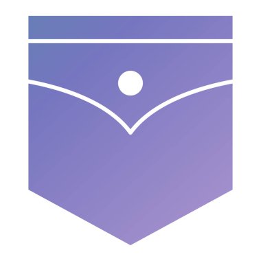 purple underwear icon. simple illustration of jeans shirt vector icons for web design