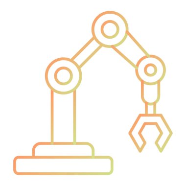 Robot kol ikonu. özet robot vektör tasarımı.