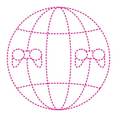 genel ağ simgesi çizimi