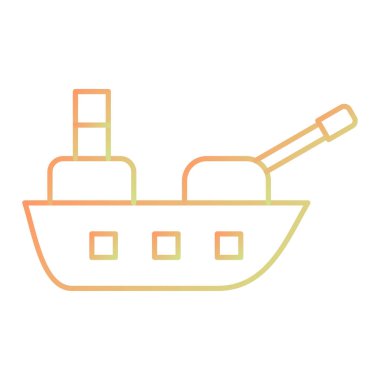 tekne ikonu vektör illüstrasyonu