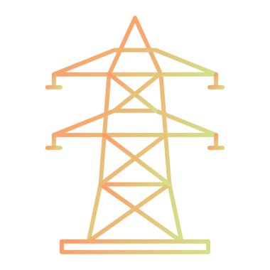 Elektrik santrali simgesinin vektör illüstrasyonu