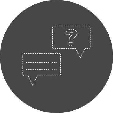 Konuş. Web simgesi basit illüstrasyon