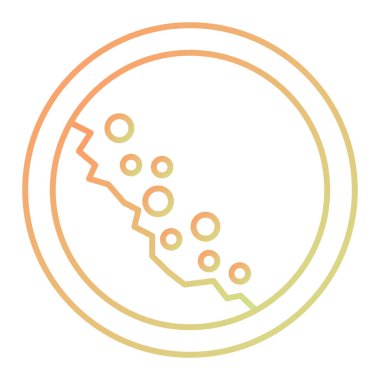 rainbow gradient line vector icon