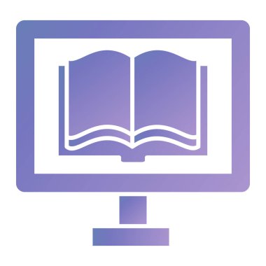 Kitap. Web simgesi basit illüstrasyon