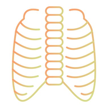 vector illustration of human spine icon. fit for medical, biology, science, etc.