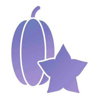 halloween pumpkin icon. outline illustration of star vector icons for web