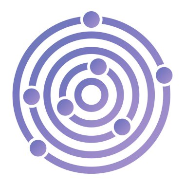 Çember simgesinin vektör illüstrasyonu