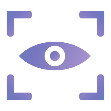 Göz. Web simgesi basit illüstrasyon