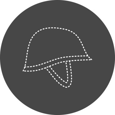 vector illustration of modern Army Helmet  icon