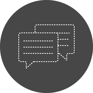 Konuş. Web simgesi basit illüstrasyon