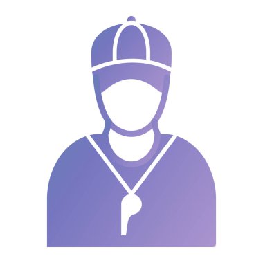 Ağ ve mobil uygulama tasarımınız için beyaz arkaplanda insan simgesi vektörü izole edildi, itfaiyeci logosu kavramı