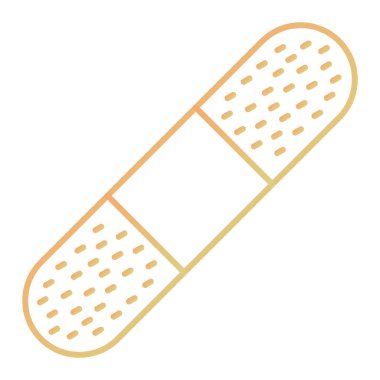 Bir bandaj simgesinin vektör çizimi