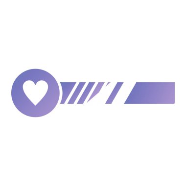 kurdeleli kalp ve ok vektör çizimi tasarımı