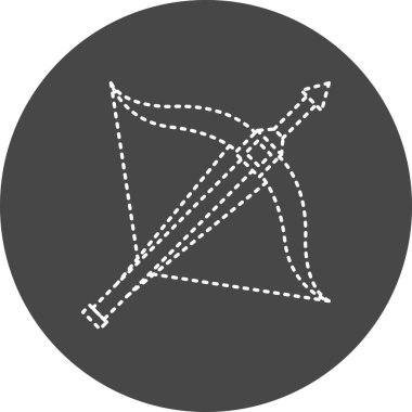 illustration icon for personal and commercial use. Crossbow