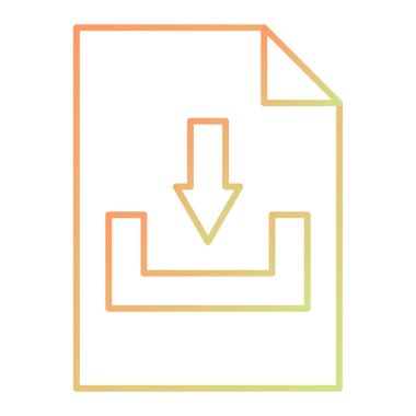 Dosya simgesi, vektör illüstrasyonu indir