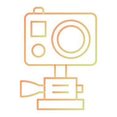 kamera simgesi vektör illüstrasyonu