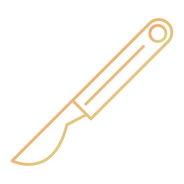knife icon. outline illustration of razor vector icons for web