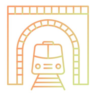 tren simgesi vektör illüstrasyonu