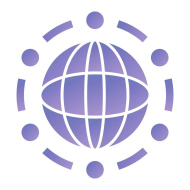 küresel ağ. Basit resimleme