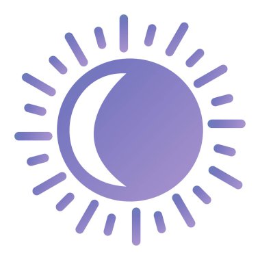 Güneş Simgesi Vektör illüstrasyonu