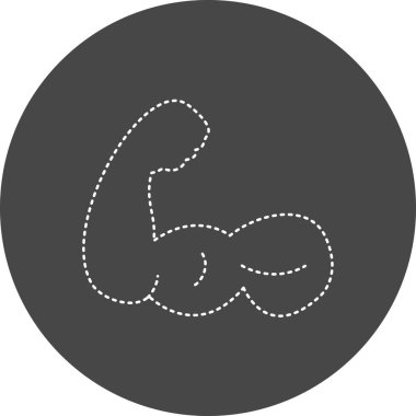 Biceps simgesinin vektör illüstrasyonu