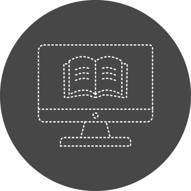 Kitap simgesinin vektör illüstrasyonu