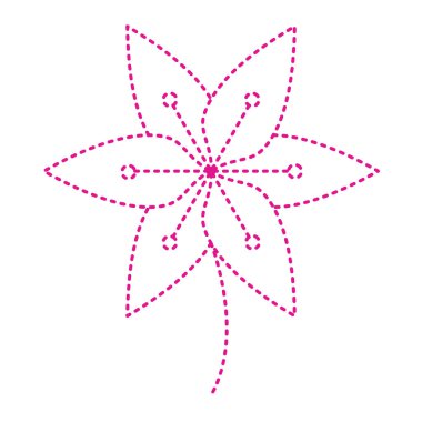 çiçek simgesi vektör illüstrasyon tasarımı