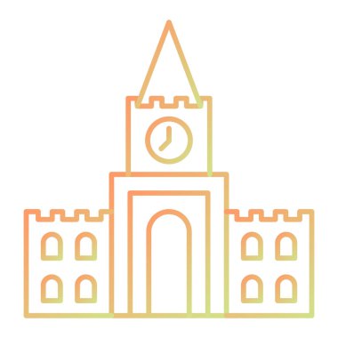 Kilise ikonu. Vektör İllüstrasyonu