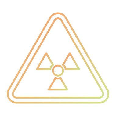 radyasyon işareti. vektör çizim