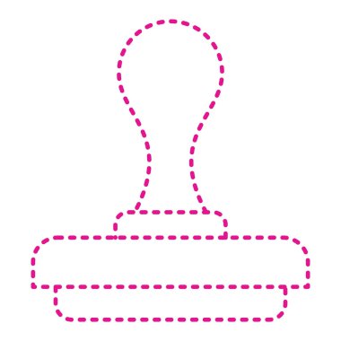 stamp with a piece of paper. vector illustration.