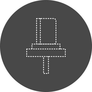 Kütüphane. Web simgesi basit illüstrasyon 