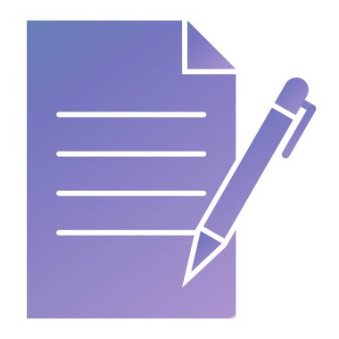 Belge. Web simgesi basit illüstrasyon