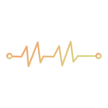 Kalp atışı ikonu. vektör illüstrasyonu