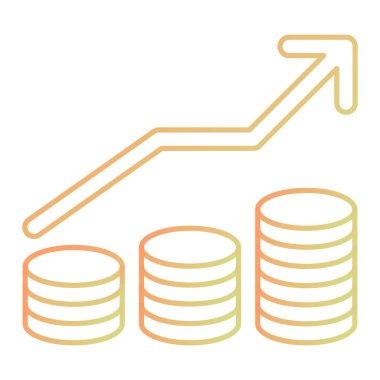 İş ve finans simgesinin vektör illüstrasyonu