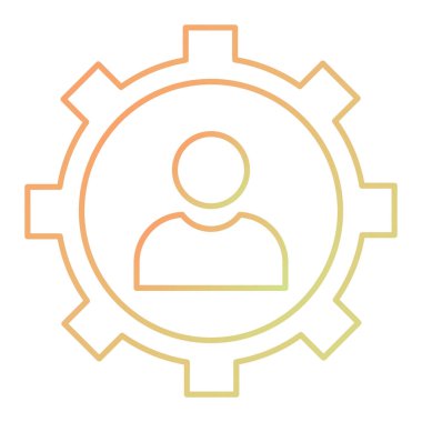 dişli simgesi vektör illüstrasyonu