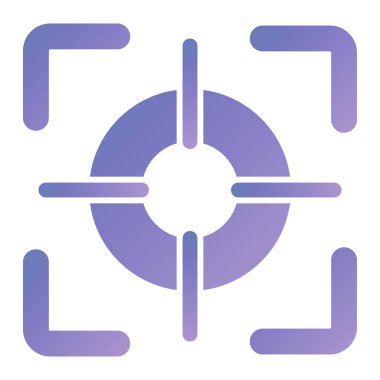 Hedef. Web simgesi basit illüstrasyon