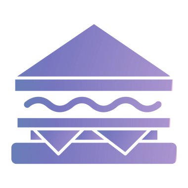 Sandviç. Web simgesi basit illüstrasyon