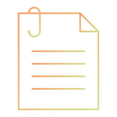 Kağıt ataçlı pano, vektör illüstrasyonu