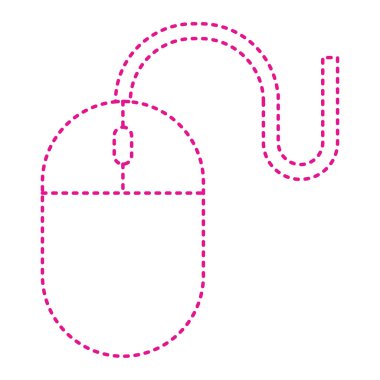 computer mouse icon. flat illustration of keyboard vector symbol for web design