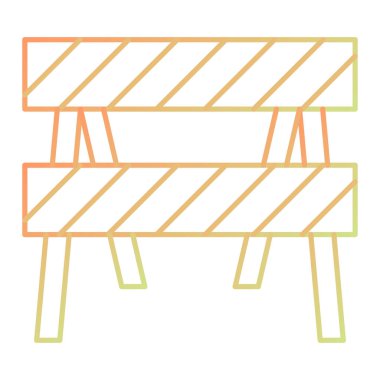 bariyer simgesi. vektör illüstrasyonu