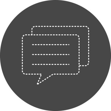 Konuş. Web simgesi basit illüstrasyon