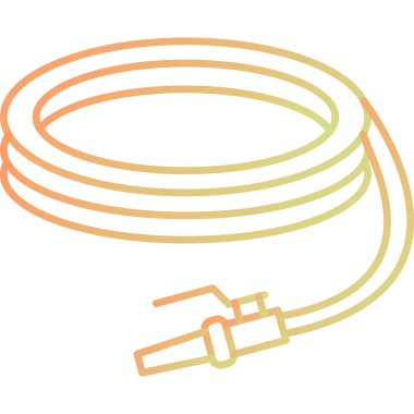 Modern b 'nin vektör illüstrasyonu halat simgesinden yoksun